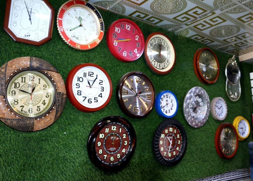 Wall Clocks Display